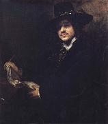 REMBRANDT Harmenszoon van Rijn Portrait of A Young Artist oil painting on canvas